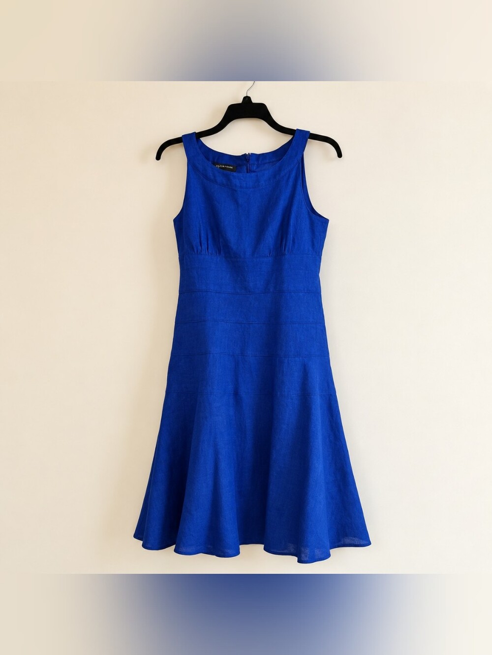 NWOT Jones New York Royal Blue Linen Dress - Picture 3 of 6